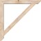 Ekena Millwork Traditional Slat Smooth Bracket w/ Offset Brace, Douglas Fir, 5 1/2"W x 40"D x 40"H BKT0604X40X40TRA06SDF - alternate 2